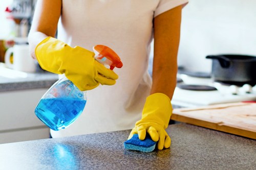 Clean oven interior with baking soda paste