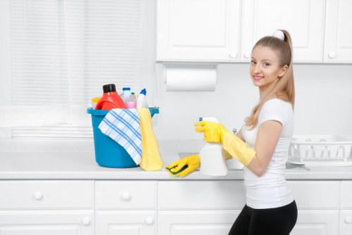 Clean and organized living space after Go Broom service