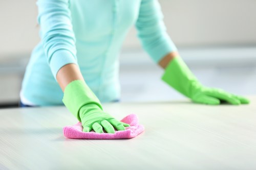 Clean and polished floor after builders cleaning